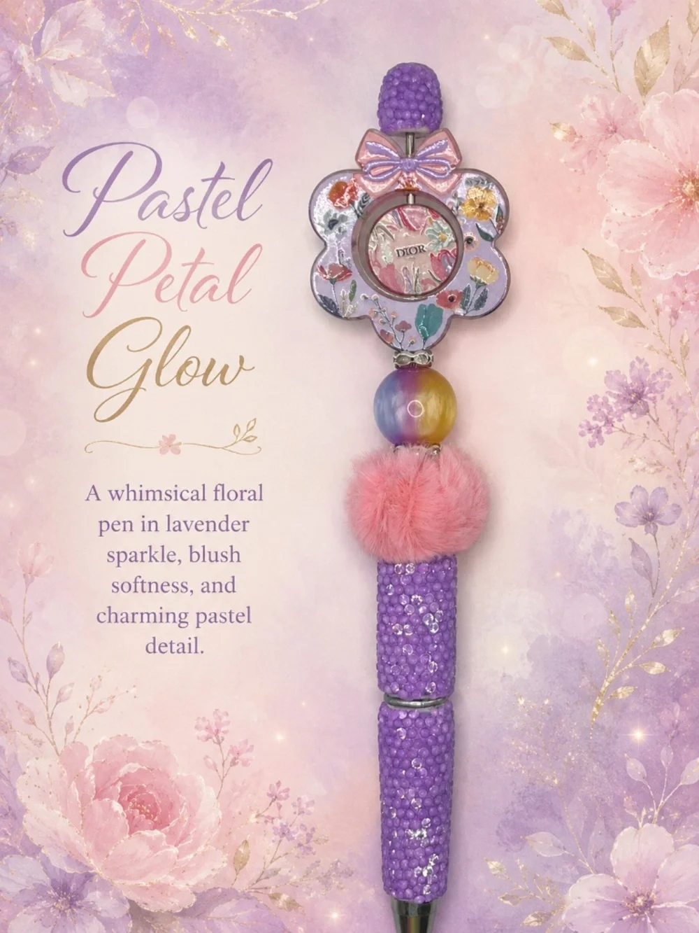 Lavender Garden Whimsy Pen